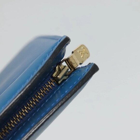 LOUIS VUITTON Epi Trousse Crete Pouch Blue M48405 LV Auth 126015 - Picture 15 of 16